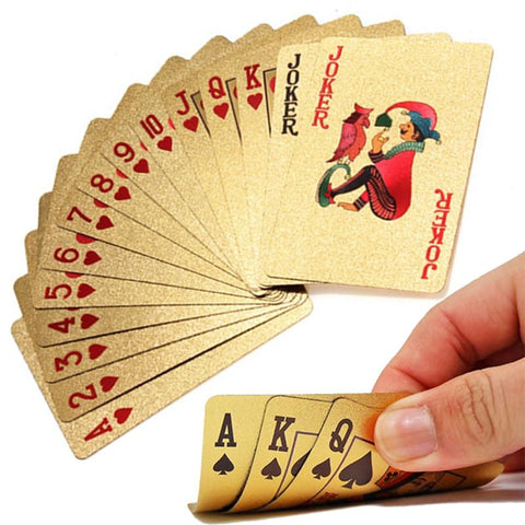 24K GOLD PLATED POKER CARDS